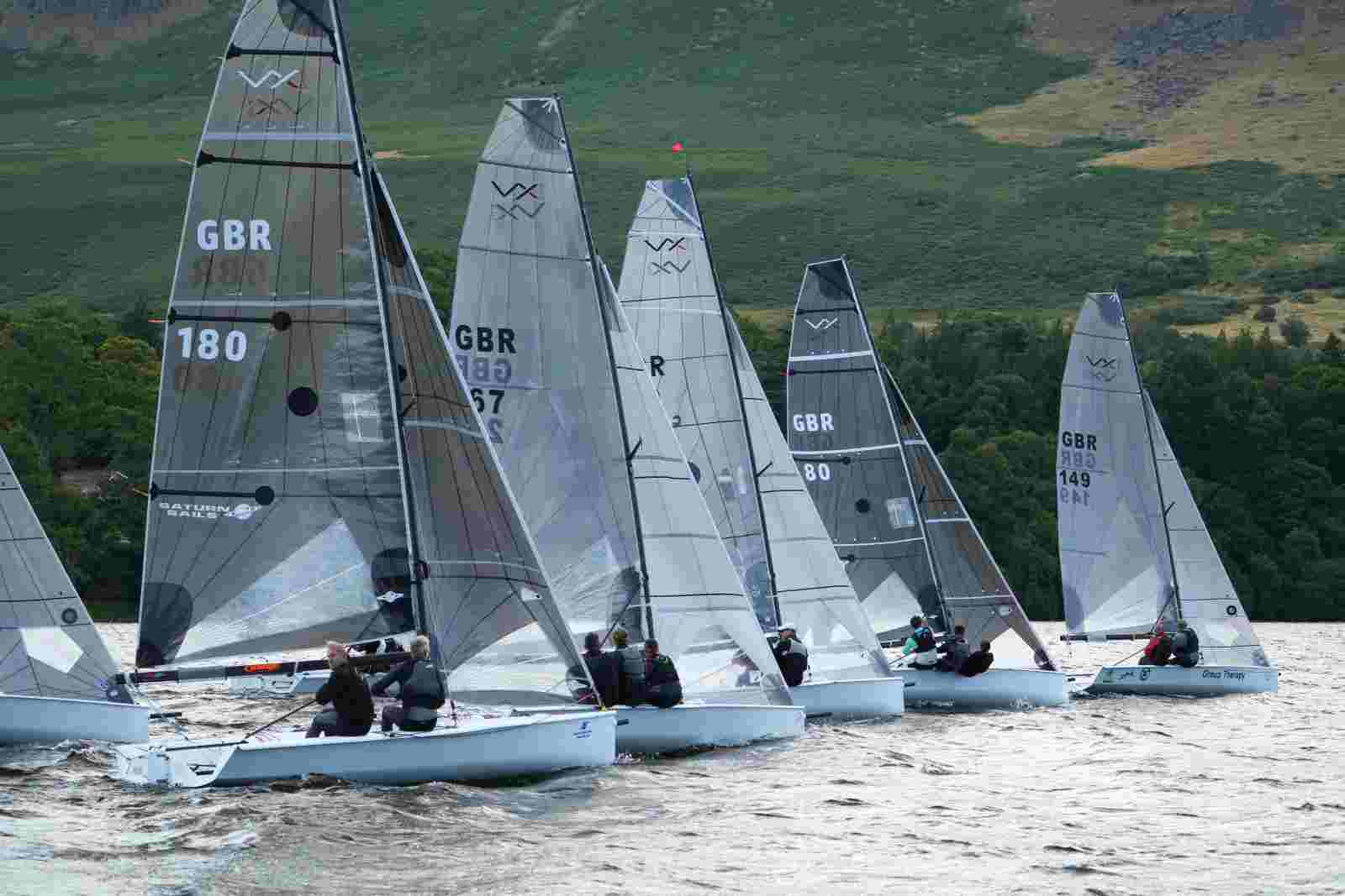 VX One Ullswater Startline Line 2026 Open European regatta startline